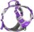 ThinkPet No Pull Harness Breathable Sport Harness with Handle-Dog Harnesses Reflective Adjustable for Medium Large Dogs,Back/Front Clip for Easy Control S Light Purple