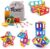 Tomons Magnetic Building Blocks Magnetic Tiles for Kids, Magnetic Blocks Stacking Blocks with Storage Bag – 36 PCS