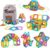 Tomons Magnetic Building Blocks Magnetic Tiles for Kids, Magnetic Blocks Stacking Blocks with Storage Bag – 56 PCS