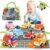 Toy Cars for 2 Year Old Boys Girls,8 PCS Push and Go Cars Toy Friction Powered Vehicles with Storage Bag,Educational Toys Gifts for Toddlers Age 2 3 4 Year Old