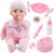 Toy Choi’s Baby Doll – 40cm Soft Body Baby Dolls for 2+ Year Old Girls with Bottle Pacifier and Feeding Accessories, Crying Baby Doll Preschool Toy Gifts for Toddler and Kids