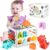 Toys for 1+ Year Old Girl Boy Gifts, vicia Toddler Toys Montessori Toys for 1 2 3 Year Old Baby Girl Toys Dinosaur Toys for 1 2 3 Year Old Boy Gifts Sensory Toys for Babies Shape Sorting Toy