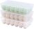 Tstorage Plastic Egg Holder Tray, Pack of 3, Total Hold 54 Eggs