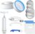 UOIENRT Mason Jar Vaccum Sealer Kit, Jar Sealer for FoodSaver Vacuum Sealer with Accessory Hose and Portable Manual Vacuum Pump for Mason Jars with Wide and Regular Mouth