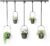 Umbra Triflora Hanging Planter, Set of 5, Black