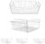 Under Shelf Storage Basket (3 pcs) | Wire Basket | Storage Basket | Fruit Basket | Home Organization Under Shelf Basket | Kitchen Storage for potatoes, Onions and Fruits | Hanging Baskets