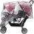 Universal Baby Pushchair Rain Cover Waterproof Twins Baby Stroller Rain Cover Transparent EVA Pushchair Dustproof Cover Baby Carriage Pram Accessories Travel Weather Shield with Canopy and Zipper Door