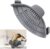 V-Fyee Clip-on Food Strainer Colander, Snap on Pots Pans and Bowls Strainer Draining Ground Beef Grease, Pasta, Fruit (Gray)