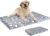 VANKEAN Dog Bed Mat Reversible(Cool & Soft), Stylish 42” Pet Bed Mattress for Dog Crate, Water Proof Linings, Removable Machine Washable Cover, Pet Bed for X-Large Dogs up to 90lbs, Light Grey