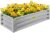 VEVOR Galvanized Raised Garden Bed, 48″ x 24″ x 10″ Metal Planter Box, Light Gray Steel Plant Raised Garden Bed Kit, Planter Boxes Outdoor