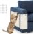 VOVA Large Cat Scratching Pad for Couch Protector, 2PCS Natural Sisal Furniture Sofa Protector, Cat Scratcher for Indoor Cat with Top Tease Toy Ball,Nail Installed Easy and Durable