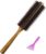 Vista Boar Bristle Round Brush with Wooden Handle, Styling Hair Brush for Blow Drying Styling, Separating and Shaping, Detangling Hair Brush for Women Men and Kid