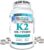 Vitamin K2 MK-7 100 mcg. 330-Day Supply of K2 Vitamin Supplement (330 Veggie Vitamin K Capsules, MK7 Form)