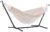 Vivere Double Hammock with Space Saving Steel Stand, Natural