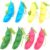 Volscity 8 Pack Peapod Fidget Toy ,Sensory Bean Squeeze-a-Bean,Soybean Stress Relieving Chain Toys,Edamame Keychain,Pea Keychain Soybean Gift for Children and Adults Release Stress (8 Pack Colourful)