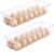 Vtopmart 2 Pack Egg Holder for Fridge, 14 Eggs Stackable Plastic Egg Tray with Lids, Egg Storage Container for Fridge(14 Eggs/2 PCS)