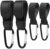 WD&CD 4 Pack Baby Stroller Hooks, 2 Pcs Big lether Stroller Hooks& 2 Pcs small hooks with Carabiner, Adjustable Hooks Clips for Uppababy, Babyzen Yoyo, Britax, Bugaboo, Bob, Buggy, Shopping Cart