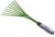 WDDH Garden Small Grip Hand Fan Rake,9-Teeth Little Leaf Broom Rake Tool with Ergonomic Soft PVC Grip,Clear Debris Lawn Shrub Bush and Flowers