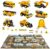 WTOR Boys Girls Construction Vehicles Truck Toys Set with Play Mat – 8 Mini Engineer Pull Back Cars, Playmat & 12 Road Signs, Toy Car Set Christmas Birthday Gift for Boys Girls Toddlers