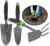 WilFiks Garden Tool Set, 3 Piece Heavy Duty Hand Tools, The Gardening Kit Includes A Hand Trowel, Transplanter and A Hoe and Cultivator Combo, Bend Proof Garden Work Tools with an Ergonomic Handle