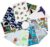 Wonder Care – Flannel Baby Wipes Reusable And Washable 5″x 7″ Inches- Biodegradable Compostable Vegan Registered Plastic Free Baby Wet Wipes 2 layers 100% cotton- Assorted Color Prints (40 pc)