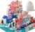 Wooden Building Blocks Set , City Construction Stacker Stacking Preschool Learning Educational Toys , Toddler Toys for 3+ Year Old Boy and Girl Gifts .