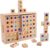 Wooden Building Blocks Set Rainbow Stacking Game Rainbow Stacker 128pcs Acrylic Block Construction Toy Montessori Toys Sensory Toys Colorful Preschool Learning Educational Toys for Boys Girls