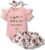 Xumplo Newborn Baby Girl Clothes Romper Shorts Set Infant Girls Floral Summer Outfits 3pc (0-24 Months)