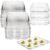 Yopay 50 Pack Deviled Egg Trays with lid, Plastic Deviled Egg Carrier, Clear 6 Slots Egg Halves Deviled Container for Party, Egg Holder Egg Dish Plate, Classic Cuisine Trays