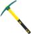 ZEONHEI 15 Inch Pick Heavy Duty Mattock Hoe, Forged Weeding Pickaxe with Shock Absorption Ruber Handle, Gardening Hand Tool Pick Axes for Digging Prospecting Camping