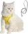 ZIVUYTAQ Cat Harness with Leash Set No Pull Harness Vest Adjustable Breathable Mesh for Puppy,Small,Medium Dogs and Cats(1003-02-XS)