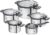 ZWILLING Simplify 9 Piece Premium Stainless Steel Kitchen Cookware Grey Pot Set – All Cooktops,Stay-Cool Handle, Non-Stick Set, Dishwasher Safe