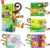 beiens Baby Books Toys, Soft Toys Baby Cloth Books, Touch and Feel Crinkle Books for Babies Infants Toddler Early Development Interactive Car Toys & Stroller Toys for Boys Girls (Jungle Tails-1 Book)