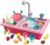 cute stone Color Changing Play Kitchen Sink Toys, Children Electric Dishwasher Playing Toy with Running Water,Upgraded Real Faucet and Play Dishes,Pretend Play Kitchen Toys for Boys Girls Toddlers Kid