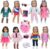 ebuddy Doll Clothes and Accessories 8 Sets Outfit with Accessories for 18 Inch Dolls(Doll not Include)