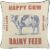 enFen Shabby Chic Farmhouse Primitives Grain Sack Happy Cow Dairy Feed Throw Pillow Covers 16” French Style