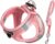 petopet Dog Harness and Leash Set, Small Breed Pet Vest Harness with Soft Paded Air Mesh Adjustable Buckles Metal Ring No Pull for Small Medium Dogs Puppy, Pink, S