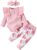 puseky Newborn Baby Girls Clothes Ribbed Ruffled Long Sleeve Romper Jumpsuit Floral Pants Infant Girl Outfits Set