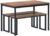 sogesfurniture Dining Table with Two Benches / 3 Piece Set Wood Table Top Sturdy Metal Frame Construction, Dining Table Set for Small Spaces Home Furniture Rectangular Modern, BHCA-CZJYB-yzld01