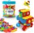 teytoy My First Baby Building Toys, 150pcs Bristle Shape 3D Building Blocks Toy Set, STEM Educational Preschool Toys, Building Blocks for Kids Ages 4-8