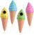 welltop Self Watering Spikes, Terracotta Watering Spikes Ice Cream Shaped Plant Watering Globes, Plant Watering Devices Automatic Watering System for Potted Plants, Garden Waterer for Indoor Outdoor